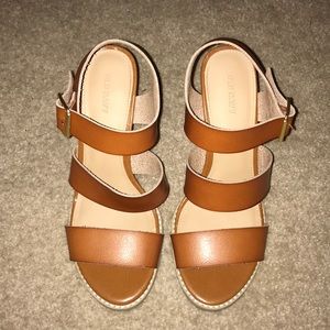 Strapped block heels